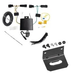Trailer Wiring and Bracket For 21-27 Jeep Grand Cherokee L 23-27 Grand Cherokee 2022 WL New Body Plug & Play 4-Flat Harness