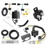 Trailer Hitch 7 Way RV Wiring Kit For 21-24 Jeep Grand Cherokee L Plug Prong Pin Brake Control Ready