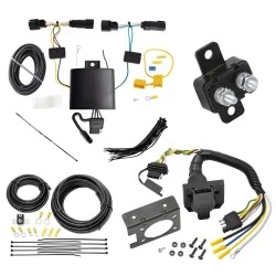 Trailer Hitch 7 Way RV Wiring Kit For 21-24 Jeep Grand Cherokee L Plug Prong Pin Brake Control Ready