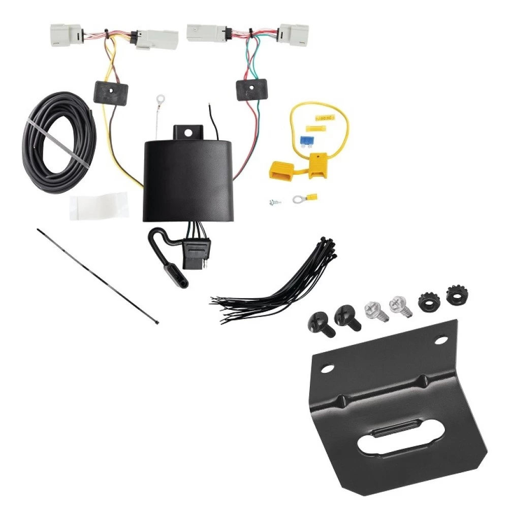 Trailer Wiring and Bracket For 21-27 Ford Bronco w/ LED Taillights Plug & Play 4-Flat Harness