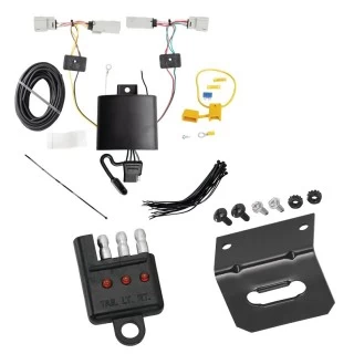 Trailer Wiring and Bracket w/ Light Tester For 21-27 Ford Bronco w/ LED Taillights Plug & Play 4-Flat Harness