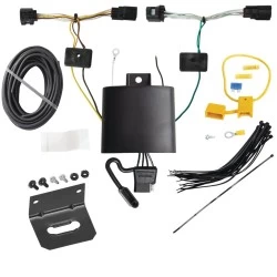 Trailer Hitch Wiring Harness Kit + Bracket For 21-26 Genesis GV80 22-27 GV70 Plug & Play