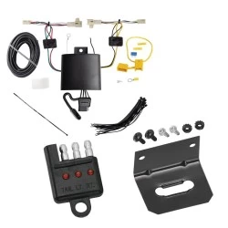 Trailer Wiring and Bracket w/ Light Tester For 22-27 Mitsubishi Outlander Plug & Play 4-Flat Harness