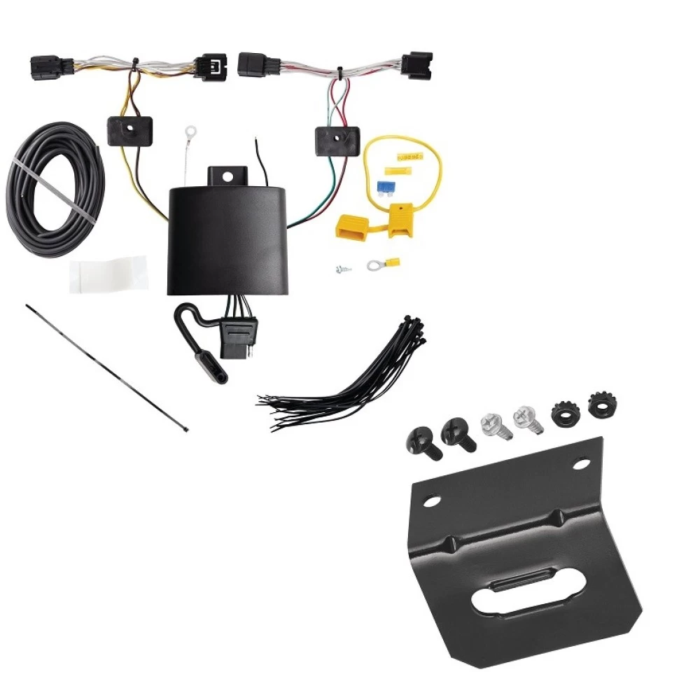 Trailer Wiring and Bracket For 21-25 Acura TLX Plug & Play 4-Flat Harness