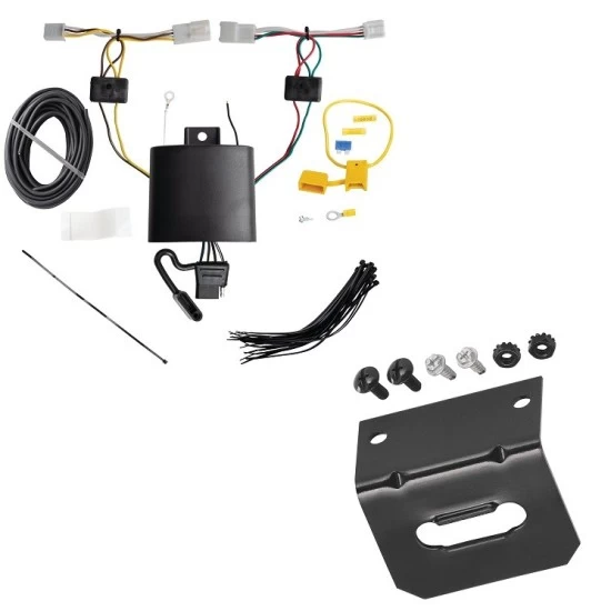 Trailer Wiring and Bracket For 19-24 Lexus UX250h Plug & Play 4-Flat Harness