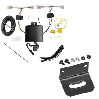 Trailer Wiring and Bracket For 21-23 KIA Rio Hatchback Plug & Play 4-Flat Harness