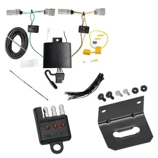 Plug and Play T-One Wiring Harness Connector 4-Flat Mounting Bracket 4-Flat Car End Tester w/ LED Display 118867 118144 20114 Tekonsha Trailer Wiring and Bracket Light Tester 21-22 Bronco Plug Play 4-Flat Harness 21 22 2021 2022 Trailer Wiring and Bracket w/ Light Tester For 21-24 Ford Bronco Plug & Play 4-Flat Harness