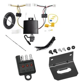 Trailer Wiring and Bracket w/ Light Tester For 22-25 Lexus NX350 Except F Sport NX250 NX350h NX450h+ Plug & Play 4-Flat Harness