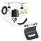 Trailer Wiring and Bracket For 22-25 Lexus NX350 Except F Sport NX250 NX350h NX450h+ Plug & Play 4-Flat Harness