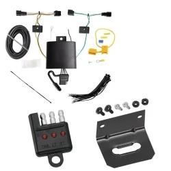 Trailer Wiring and Bracket w/ Light Tester For 22-26 Hyundai Ioniq 5 Plug & Play 4-Flat Harness