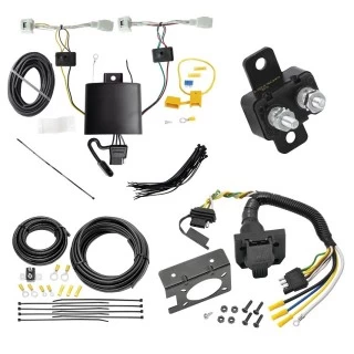 Trailer Hitch 7 Way RV Wiring Kit For 22-24 Mazda CX-5 23-24 CX-50 Plug Prong Pin Brake Control Ready