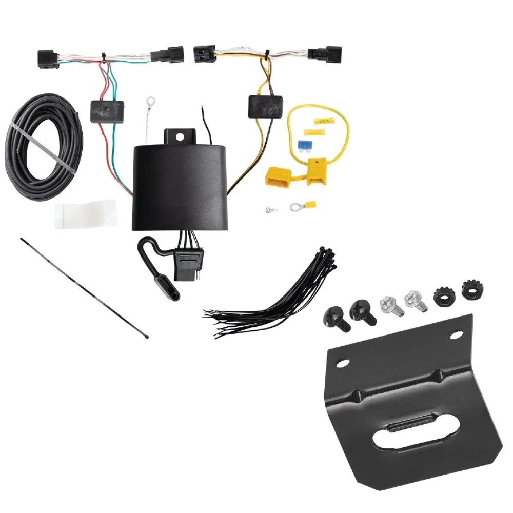 Trailer Wiring and Bracket For 23-25 KIA Sportage Plug & Play 4-Flat Harness