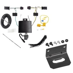 Trailer Wiring and Bracket For 21-23 Tesla Y Plug & Play 4-Flat Harness