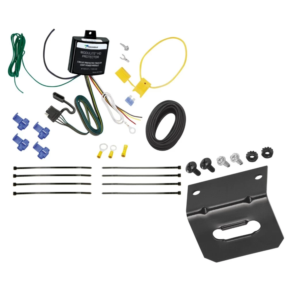 Wiring Harness (Requires Splicing) 4-Flat Mounting Bracket 119148 118144 Tekonsha Trailer Wiring and Bracket 01-10 Chrysler PT Cruiser All Styles 4-Flat Harness Plug Play 01 02 03 04 05 06 07 08 09 10 2001 2002 2003 2004 2005 2006 2007 2008 2009 2010 Trailer Wiring and Bracket For 01-10 Chrysler PT Cruiser All Styles 4-Flat Harness Plug Play