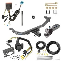 Trailer Hitch Tow Package w/ 7-Way RV Wiring For 13-18 Acura RDX All Models w/ 2" Drop Mount 2" Ball Class 3 2" Receiver Reese