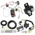 Trailer Hitch 7 Way RV Wiring Kit For 04-10 Toyota Sienna Plug Prong Pin Brake Control Ready