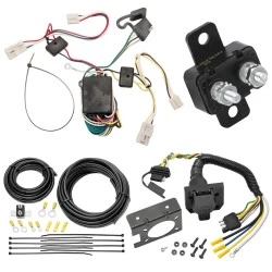 Trailer Hitch 7 Way RV Wiring Kit For 04-10 Toyota Sienna Plug Prong Pin Brake Control Ready