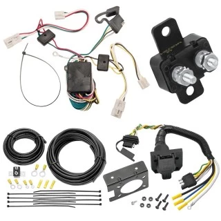 Trailer Hitch 7 Way RV Wiring Kit For 04-10 Toyota Sienna Plug Prong Pin Brake Control Ready