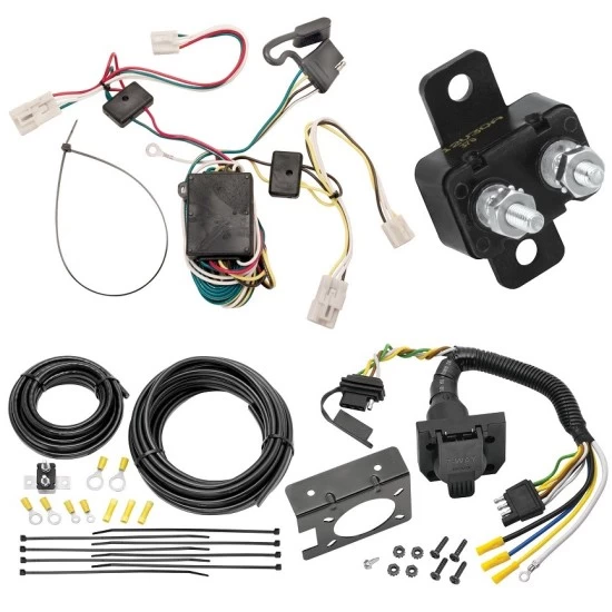 Trailer Hitch 7 Way RV Wiring Kit For 04-10 Toyota Sienna Plug Prong Pin Brake Control Ready
