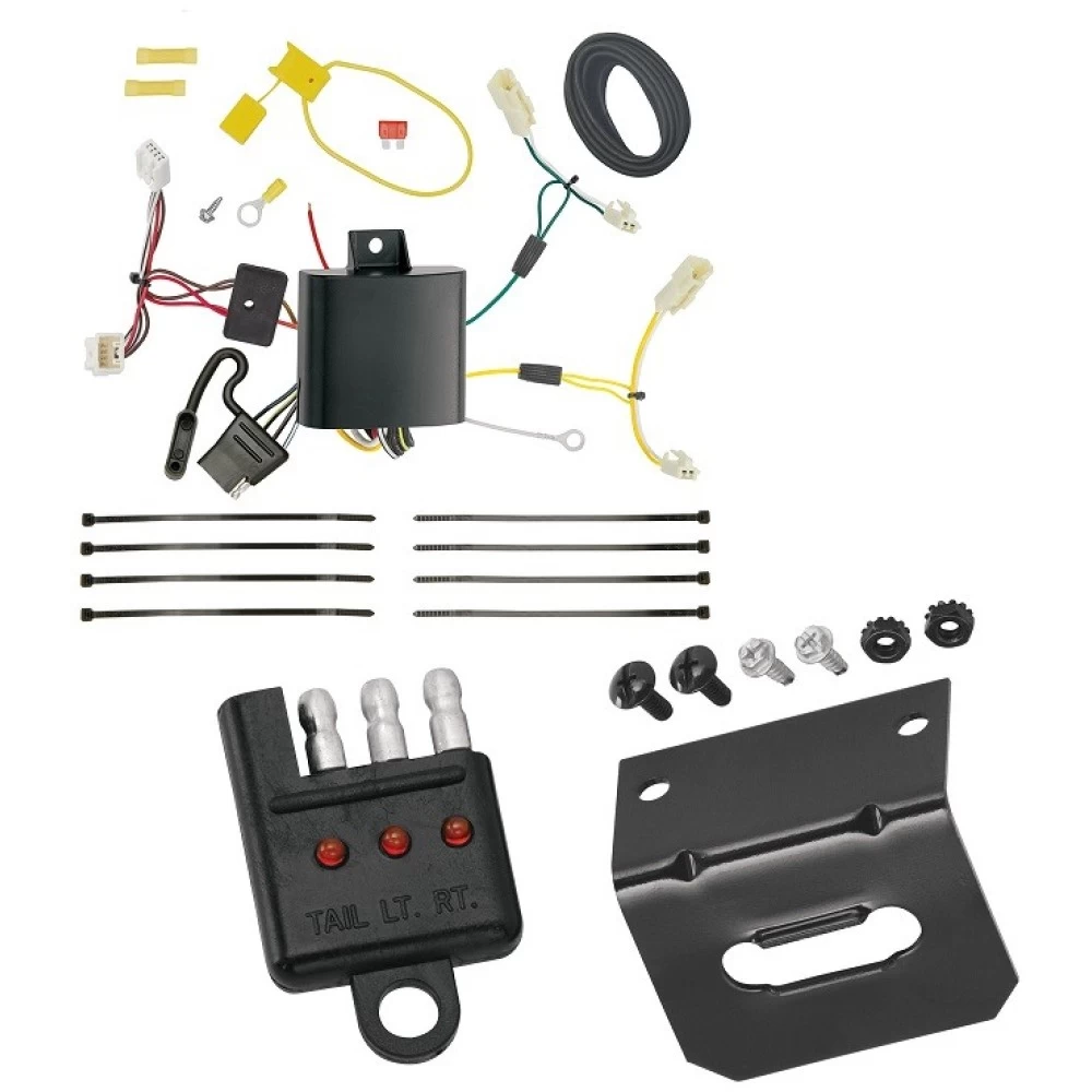 Plug and Play T-One Wiring Harness Connector 4-Flat Mounting Bracket 4-Flat Car End Tester w/ LED Display 85720 118144 20114 Tekonsha Trailer Wiring and Bracket Light Tester 11-21 Toyota Sienna Plug Play 4-Flat Harness 11 12 13 14 15 16 17 18 19 20 21 201 Trailer Wiring and Bracket w/ Light Tester For 11-21 Toyota Sienna Plug & Play 4-Flat Harness