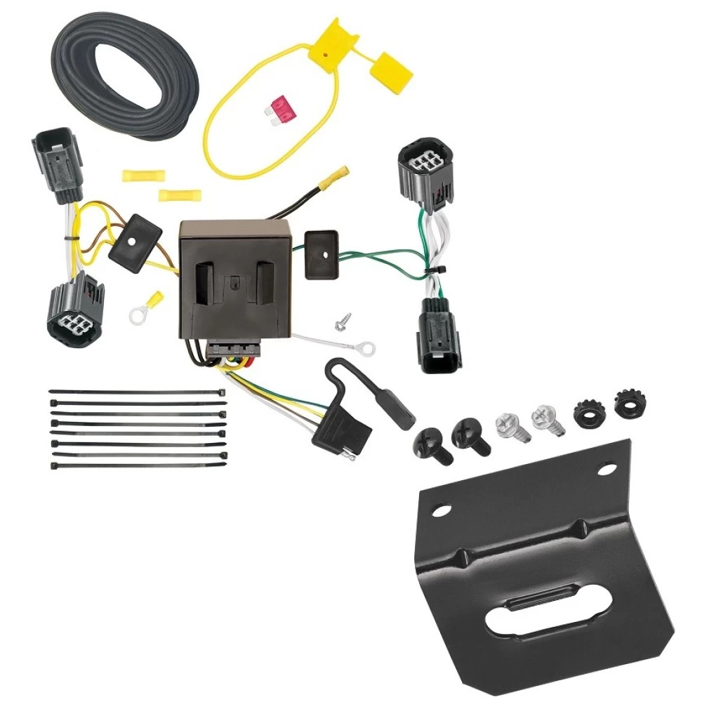 Plug and Play T-One Wiring Harness Connector 4-Flat Mounting Bracket Installation Instructions 85777 118144 Reese Towpower Trailer Wiring and Bracket 11-16 Chrysler Town Country 11-20 Dodge Grand Caravan 12-15 RAM C/V Plug Play 4-Flat Harness 11 12 13 14 Reese Trailer Wiring and Bracket For 11-16 Chrysler Town & Country 11-20 Dodge Grand Caravan 12-15 RAM C/V Plug & Play 4-Flat Harness
