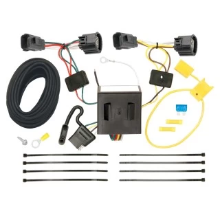 Trailer Hitch 7 Way RV Wiring Kit For 07-11 Dodge Nitro 08-12 Jeep Liberty Plug Prong Pin Brake Control Ready