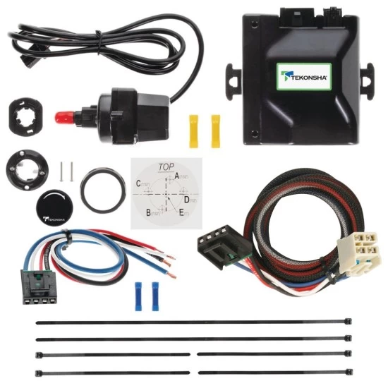 Tekonsha Prodigy iD Trailer Brake Control for 15-23 Chevy Suburban HD w/ Plug Play Wiring Adapter Bluetooth Edge App Proportional Module Box Controller