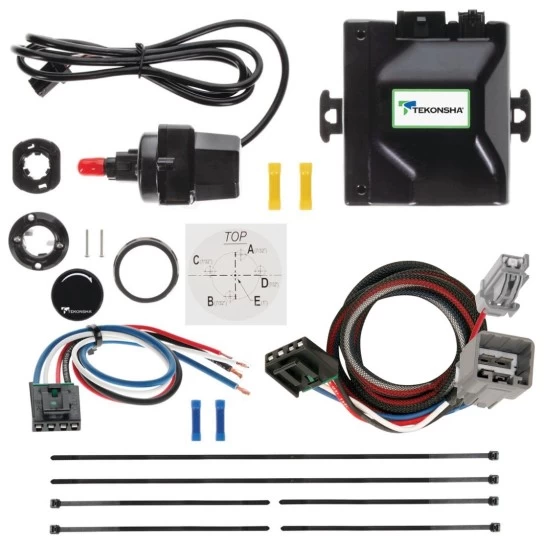 Tekonsha Prodigy iD Trailer Brake Control for 13-14 Dodge Ram 1500 2500 3500 4500 5500 w/ Plug Play Wiring Adapter Bluetooth Edge App Proportional Module Box Controller