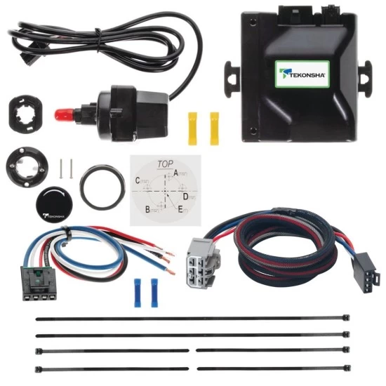 Tekonsha Prodigy iD Trailer Brake Control for 07-09 Saturn Outlook w/ Plug Play Wiring Adapter Bluetooth Edge App Proportional Module Box Controller