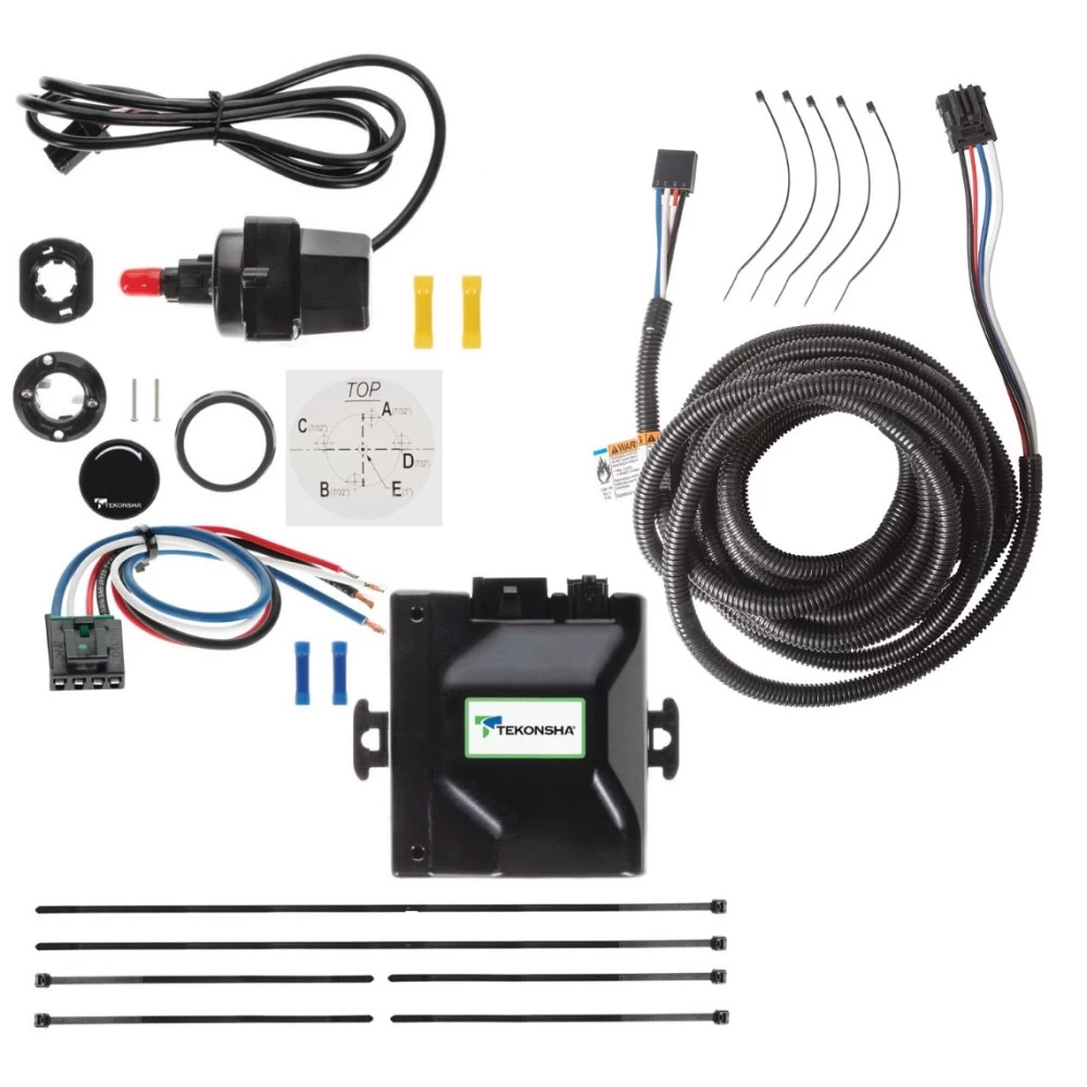 Tekonsha Prodigy iD Trailer Brake Control for 07-26 BMW X5 w/ Factory 7-Way w/ Plug Play Wiring Adapter Bluetooth Edge App Proportional Module Box Controller