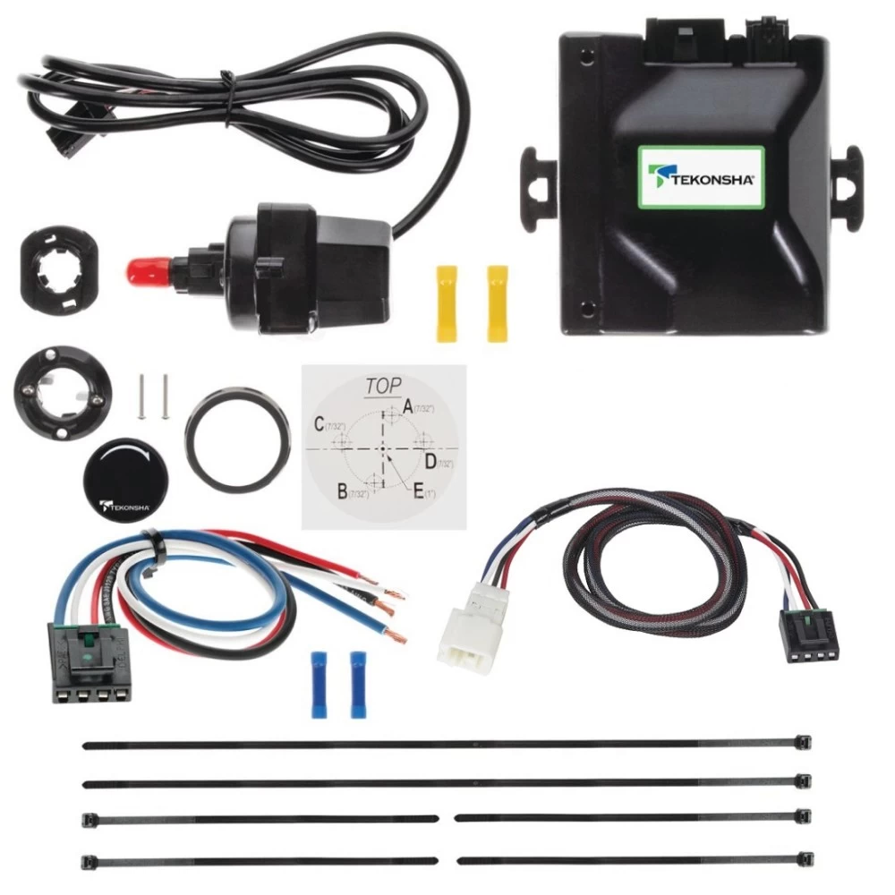 Tekonsha Prodigy iD Trailer Brake Control for 19-27 Subaru Ascentw/ Plug Play Wiring Adapter Bluetooth Edge App Proportional Module Box Controller