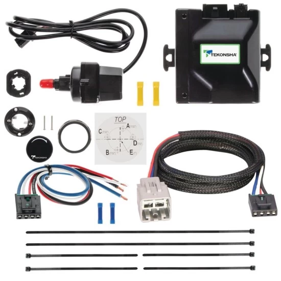 Tekonsha Prodigy iD Trailer Brake Control for 05-07 F-250 350 450 550 Super Duty w/ Plug Play Wiring Adapter Bluetooth Edge App Proportional Module Box Controller