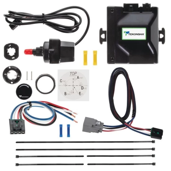 Tekonsha Prodigy iD Trailer Brake Control for 20-25 Jeep Gladiator 18-25 Wrangler JL w/ Plug Play Wiring Adapter Bluetooth Edge App Proportional Module Box Controller