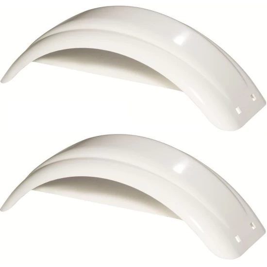 008540 008540 Fulton Set of 2 White Fulton Single Axle Trailer Fenders 8" to 12" Wheels 20.25" Long Boat Utility Sale Replacement Set of 2 White Fulton Single Axle Trailer Fenders 8" to 12" Wheels 20.25" Long Boat Utility Sale Replacement