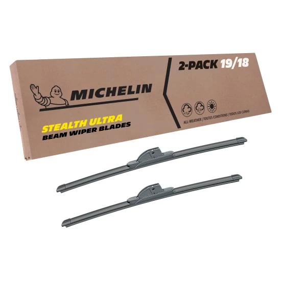 Fits 1991-1995 Hyundai Scoupe Windshield Wiper Blades Replacement 2 Pack Michelin Stealth Ultra 19 & 18 inch Size