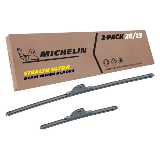 2007, 2008, 2009, 2010, 2011, 2012, Toyota, Yaris, Windshield, Wiper, Blades, 2, Pack, Michelin, Stealth, Ultra, 26, &, 13, inch, Size Fits 2007-2012 Toyota Yaris Windshield Wiper Blades Replacement 2 Pack Michelin Stealth Ultra 26 & 13 inch Size