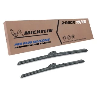 Fits 2016-2023 Mazda MX-5 Windshield Wiper Blades Replacement 2 Pack Michelin Pro Plus Silicone 19 & 18 inch Size