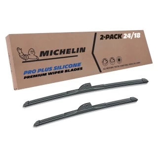 2011, 2012, 2013, 2014, 2015, 2016, Scion, tC, Windshield, Wiper, Blades, 2, Pack, Michelin, Pro, Plus, Silicone, 24, &, 18, inch, Size Fits 2011-2016 Scion tC Windshield Wiper Blades Replacement 2 Pack Michelin Pro Plus Silicone 24 & 18 inch Size