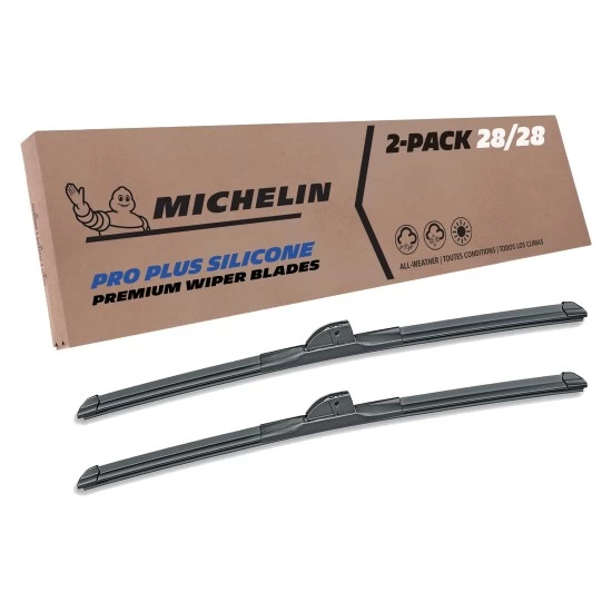 2014, 2015, 2016, Cadillac, ELR, Windshield, Wiper, Blades, 2, Pack, Michelin, Pro, Plus, Silicone, Size