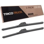 Fits 2008-2011 Saab 45172 Windshield Wiper Blades 2 Pack TRICO Truck 22 Inch Size