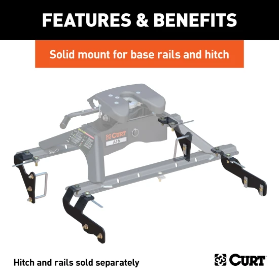 Curt Q24 Dual Jaw 5th Wheel Hitch for 2019-2025 Ram 1500