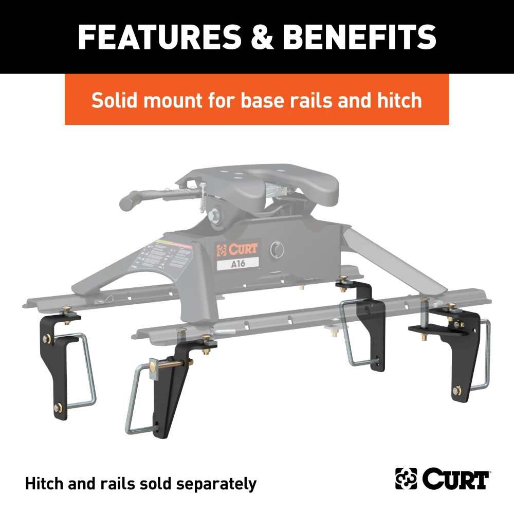 Curt E16 5th Wheel Hitch for 2013-2025 Ram Trucks, 16K Capacity
