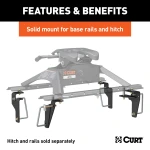 Curt E16 5th Wheel Hitch for 2013-2025 Ram Trucks, 16K Capacity