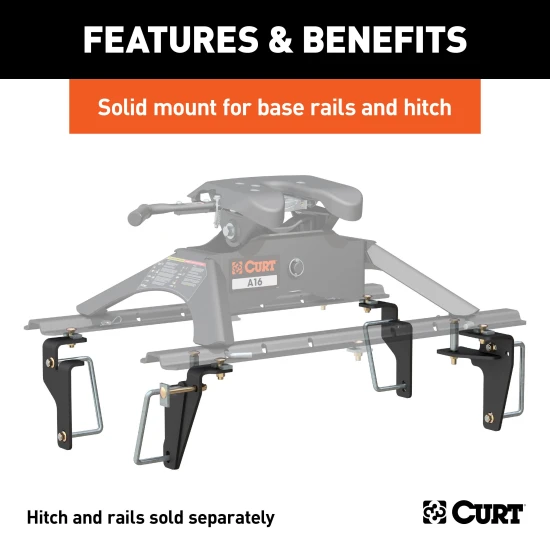 Curt E16 5th Wheel Hitch for 2013-2025 Ram Trucks, 16K Capacity