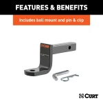 Curt 25K Gooseneck Hitch with Reese Rails for 2002-2012 Dodge Ram