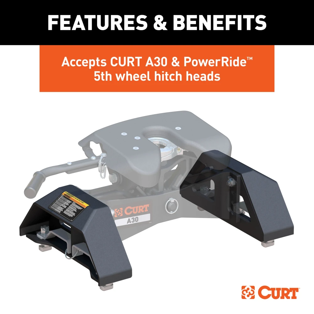 Curt Fifth Wheel Base Kit for 2020 Chevy Silverado and GMC Sierra