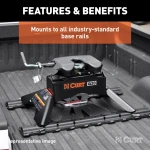 Curt Q24 Dual Jaw 5th Wheel Hitch for 2019-2025 Ram 1500