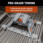 Curt PowerRide 5th Wheel Hitch with 30K capacity on Dodge Ram