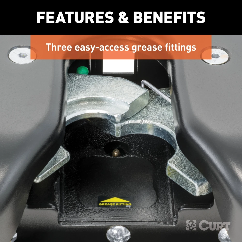 Curt Q24 Dual Jaw 5th Wheel Hitch for 2019-2025 Ram 1500