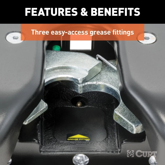 Curt Q24 Dual Jaw 5th Wheel Hitch for 2019-2025 Ram 1500